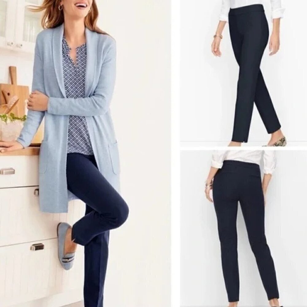 Talbots Chatham Straight Leg Pants Coastal Grandma Academia Classic Chic 16